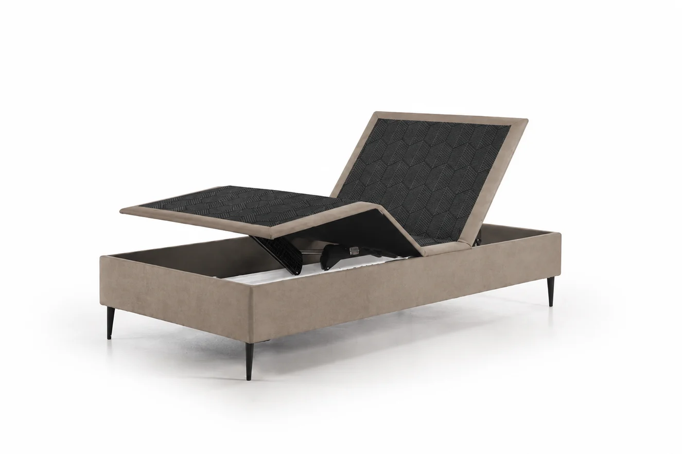 Senttix Platine elektrisch verstellbares Bett mit angehobenem Kopf- und Fussteil bei das-bett.ch in Zürich